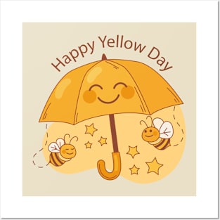 Happy Yellow DAy Posters and Art